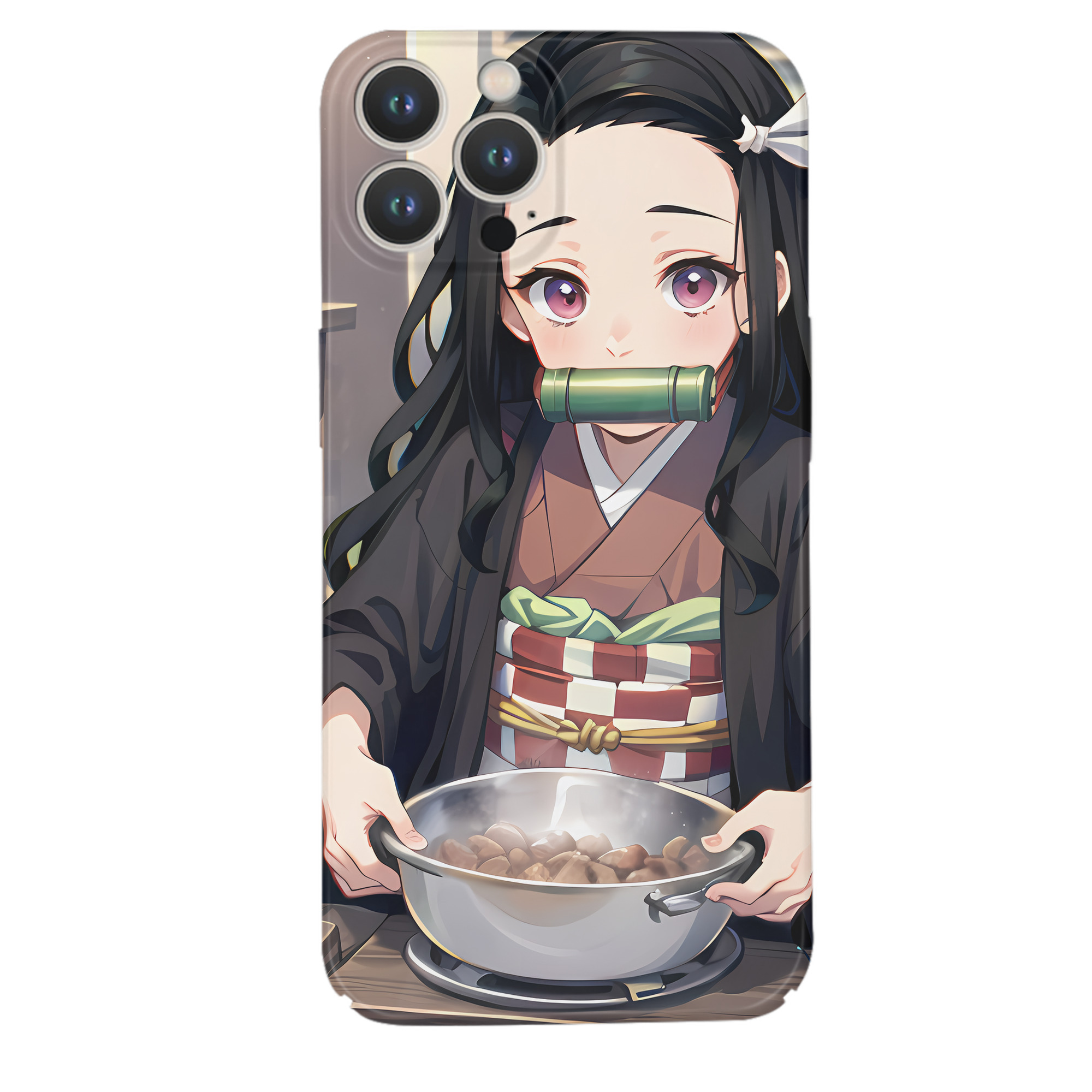 （画像用） 鬼滅の刃（きめつのやいば）竈門 禰󠄀豆子／かまど ねずこ Kamado Nezuko 【iPhone 14シリーズ対応】ハードケース